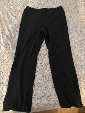 Black womens bootcut leggings